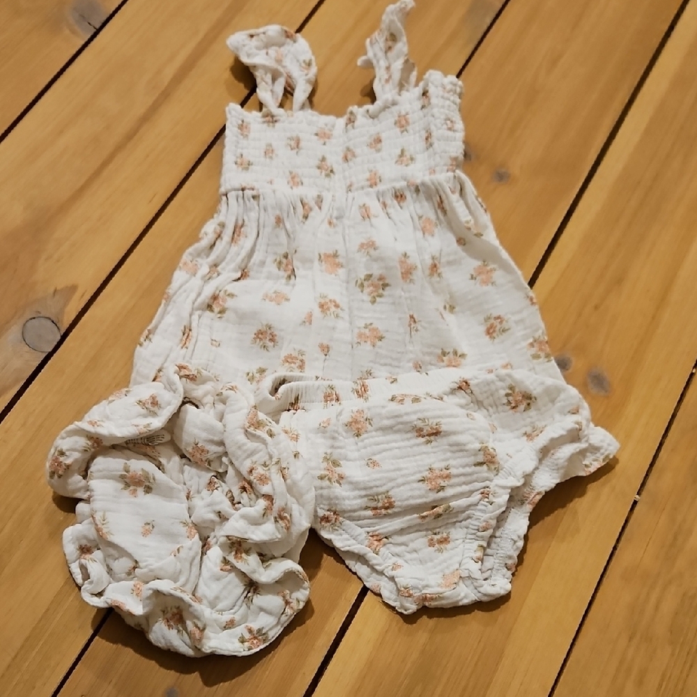 Floral Baby Romper Set